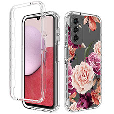 Custodia Silicone Trasparente Ultra Sottile Morbida Cover Fronte e Retro 360 per Samsung Galaxy M44 5G Rosa Caldo