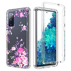 Custodia Silicone Trasparente Ultra Sottile Morbida Cover Fronte e Retro 360 per Samsung Galaxy S20 FE (2022) 5G Rosa