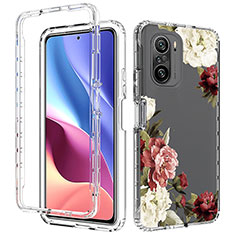 Custodia Silicone Trasparente Ultra Sottile Morbida Cover Fronte e Retro 360 per Xiaomi Mi 11i 5G Marrone