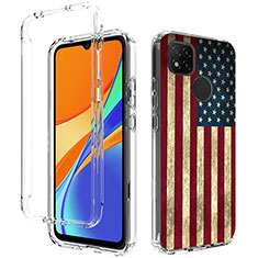 Custodia Silicone Trasparente Ultra Sottile Morbida Cover Fronte e Retro 360 per Xiaomi Redmi 9 Activ Multicolore