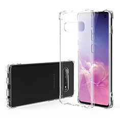 Custodia Silicone Trasparente Ultra Sottile Morbida K02 per Samsung Galaxy S10 Chiaro
