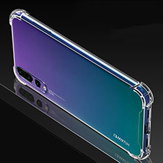 Custodia Silicone Trasparente Ultra Sottile Morbida K06 per Huawei P20 Pro Chiaro