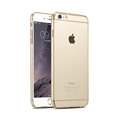 Custodia Silicone Trasparente Ultra Sottile Morbida per Apple iPhone 6 Oro