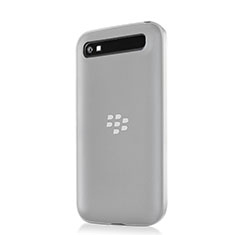 Custodia Silicone Trasparente Ultra Sottile Morbida per Blackberry Classic Q20 Bianco