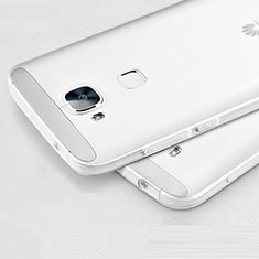 Custodia Silicone Trasparente Ultra Sottile Morbida per Huawei G8 Bianco