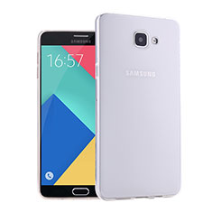 Custodia Silicone Trasparente Ultra Sottile Morbida per Samsung Galaxy A9 Pro (2016) SM-A9100 Bianco