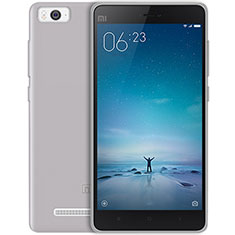 Custodia Silicone Trasparente Ultra Sottile Morbida per Xiaomi Mi 4C Grigio