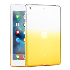 Custodia Silicone Trasparente Ultra Sottile Morbida Sfumato per Apple iPad Mini 2 Giallo