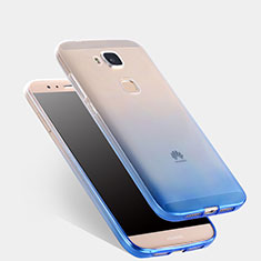 Custodia Silicone Trasparente Ultra Sottile Morbida Sfumato per Huawei GX8 Blu