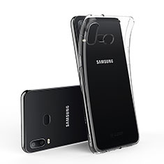 Custodia Silicone Trasparente Ultra Sottile Morbida T02 per Samsung Galaxy A6s Chiaro