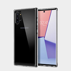 Custodia Silicone Trasparente Ultra Sottile Morbida T02 per Samsung Galaxy Note 10 Plus Chiaro