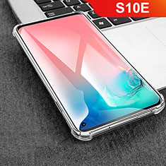 Custodia Silicone Trasparente Ultra Sottile Morbida T02 per Samsung Galaxy S10e Chiaro