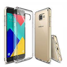 Custodia Silicone Trasparente Ultra Sottile Morbida T04 per Samsung Galaxy A9 Pro (2016) SM-A9100 Chiaro