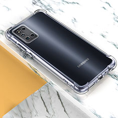 Custodia Silicone Trasparente Ultra Sottile Morbida T04 per Samsung Galaxy F52 5G Chiaro