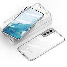 Custodia Silicone Trasparente Ultra Sottile Morbida T04 per Samsung Galaxy S22 Plus 5G Chiaro