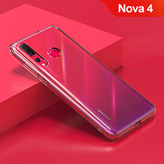 Custodia Silicone Trasparente Ultra Sottile Morbida T06 per Huawei Nova 4 Chiaro