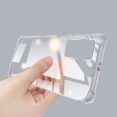 Custodia Silicone Trasparente Ultra Sottile Morbida T06 per Samsung Galaxy A52s 5G Chiaro
