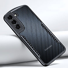Custodia Silicone Trasparente Ultra Sottile Morbida T06 per Samsung Galaxy S22 Plus 5G Nero