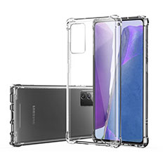 Custodia Silicone Trasparente Ultra Sottile Morbida T07 per Samsung Galaxy Note 20 5G Chiaro
