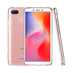 Custodia Silicone Trasparente Ultra Sottile Morbida T07 per Xiaomi Redmi 6 Chiaro