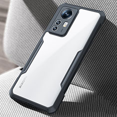 Custodia Silicone Trasparente Ultra Sottile Morbida T08 per Xiaomi Mi 12 Pro 5G Nero