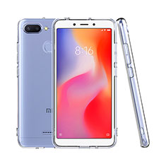 Custodia Silicone Trasparente Ultra Sottile Morbida T08 per Xiaomi Redmi 6 Chiaro