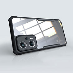 Custodia Silicone Trasparente Ultra Sottile Morbida T08 per Xiaomi Redmi Note 12T Pro 5G Nero