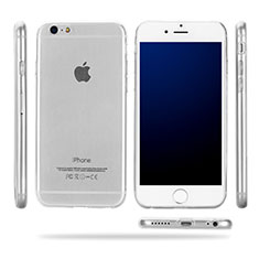 Custodia Silicone Trasparente Ultra Sottile Morbida T09 per Apple iPhone 6 Chiaro