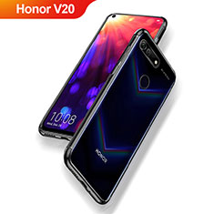 Custodia Silicone Trasparente Ultra Sottile Morbida T09 per Huawei Honor View 20 Nero