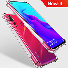 Custodia Silicone Trasparente Ultra Sottile Morbida T09 per Huawei Nova 4 Chiaro