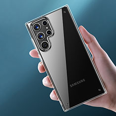 Custodia Silicone Trasparente Ultra Sottile Morbida T09 per Samsung Galaxy S21 Ultra 5G Chiaro