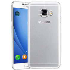 Custodia Silicone Trasparente Ultra Sottile Morbida T10 per Samsung Galaxy C9 Pro C9000 Chiaro