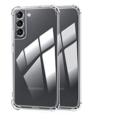 Custodia Silicone Trasparente Ultra Sottile Morbida T10 per Samsung Galaxy S21 5G Chiaro