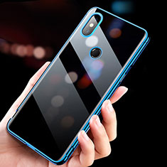 Custodia Silicone Trasparente Ultra Sottile Morbida T11 per Xiaomi Mi Mix 3 Blu