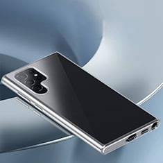 Custodia Silicone Trasparente Ultra Sottile Morbida T13 per Samsung Galaxy S21 Ultra 5G Chiaro