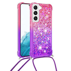 Custodia Silicone Ultra Sottile Cover Morbida Sfumato Y01B per Samsung Galaxy S21 FE 5G Viola