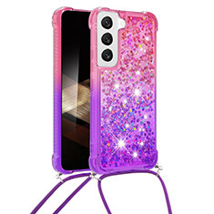 Custodia Silicone Ultra Sottile Cover Morbida Sfumato Y01B per Samsung Galaxy S24 5G Viola