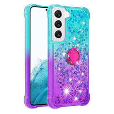 Custodia Silicone Ultra Sottile Cover Morbida Sfumato Y04B per Samsung Galaxy S21 FE 5G Multicolore