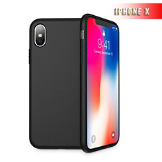 Custodia Silicone Ultra Sottile Morbida 360 Gradi B02 per Apple iPhone Xs Nero