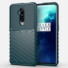 Custodia Silicone Ultra Sottile Morbida 360 Gradi Cover A01 per OnePlus 7T Pro 5G Verde