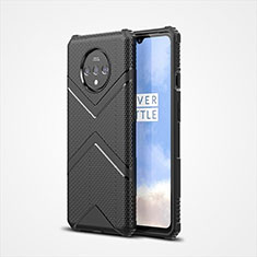 Custodia Silicone Ultra Sottile Morbida 360 Gradi Cover C01 per OnePlus 7T Nero