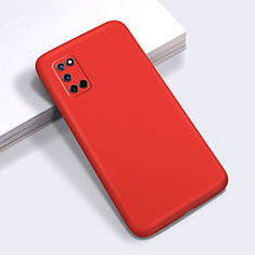 Custodia Silicone Ultra Sottile Morbida 360 Gradi Cover C01 per Oppo A52 Rosso