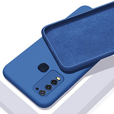 Custodia Silicone Ultra Sottile Morbida 360 Gradi Cover C01 per Vivo Y50 Blu