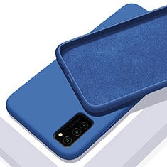 Custodia Silicone Ultra Sottile Morbida 360 Gradi Cover C02 per Huawei Honor View 30 Pro 5G Blu
