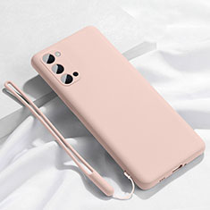 Custodia Silicone Ultra Sottile Morbida 360 Gradi Cover C02 per Oppo Reno4 5G Rosa