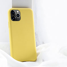 Custodia Silicone Ultra Sottile Morbida 360 Gradi Cover C03 per Apple iPhone 11 Pro Giallo