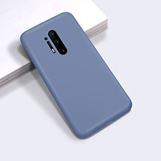 Custodia Silicone Ultra Sottile Morbida 360 Gradi Cover C03 per OnePlus 8 Pro Grigio