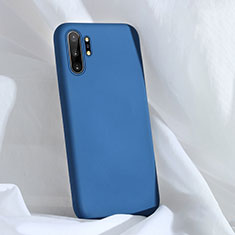 Custodia Silicone Ultra Sottile Morbida 360 Gradi Cover C03 per Samsung Galaxy Note 10 Plus Blu