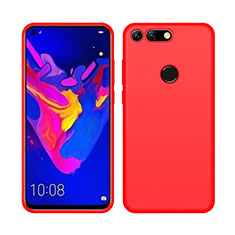 Custodia Silicone Ultra Sottile Morbida 360 Gradi Cover C04 per Huawei Honor V20 Rosso