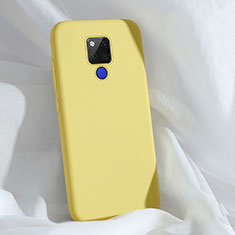 Custodia Silicone Ultra Sottile Morbida 360 Gradi Cover C04 per Huawei Mate 20 X 5G Giallo